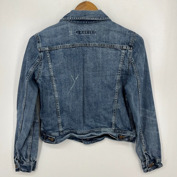 Ralph Lauren Sport Denim Jacket Women's XS Blue Button Closure Trucker Cotton - Picture 6 of 9